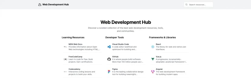 Web Development Hub