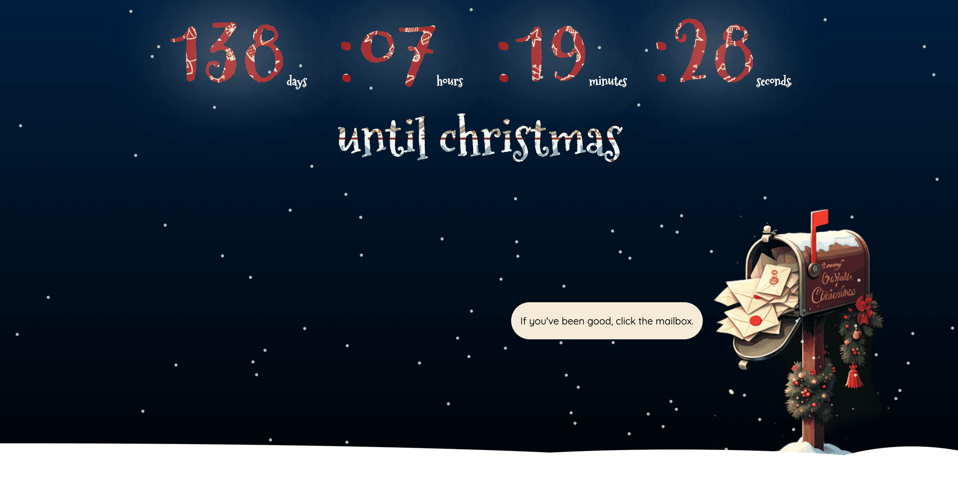 Christmas Countdown experiment preview